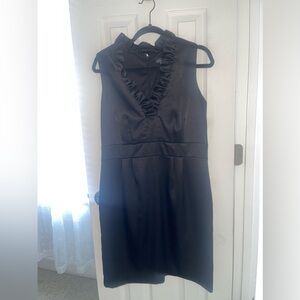 Jessica H Black Satin Cocktail Dress
